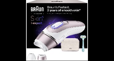 Braun Smart IPL Skin i·expert - IPL ontharingsapparaat - PL7211 - Haarverwijdering Voor Thuis - Met Gratis App - 2 Slimme Koppen