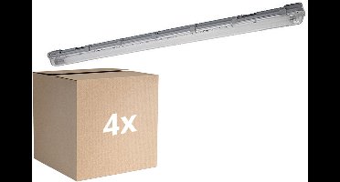 Voordeelpak 4x Ledvance LED Waterdichte Montagebalk Submarine 16W 1600lm - 840 Koel Wit | 120cm - Bewegingssensor.