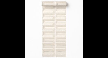 Dutch Wallcoverings - Renaissance - Grecian Key Cream - Vliesbehang - 10m x 53cm - RE521071