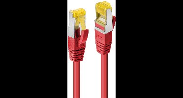 LINDY 47295 RJ45 Netwerkkabel, patchkabel CAT 6a (losse kabel CAT 7) S/FTP 3.00 m Rood Snagless 1 stuk(s)