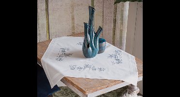 Vervaco - Tafelkleed kit - Huiskamerplanten - PN-0186890 - Borduren - Borduurpakket - Borduurpakket volwassenen - Borduurpakket kind