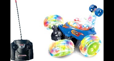 Afstand bestuurbaar Stunt auto met 360º draaiende wielen - Rc auto - Acrobatisch - oplaadbaar - 17.5cm