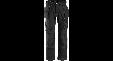 Snickers 3215 Comfort Cotton Werkbroek met Holsterzakken - Zwart/Zwart - 254