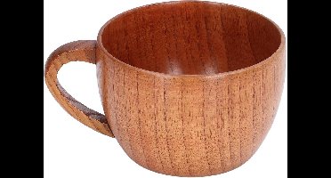 Houten Beker 200 ml - Houten Theekop Wijnmok Koffiemok met Handvat