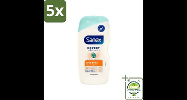 5 x Sanex – Douchegel – Expert Skin Health Nourishing Agave – 400 ml - Grootverpakking - Douchegel - Voedend - Hydraterend - Verzachtend - Huidverzorging