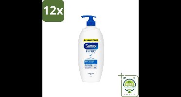 Sanex – Douchecrème – Expert Skin Health Protector – 750 ml - Voordeelverpakking - 12 stuks - Huidversterkend - Huidbeschermend