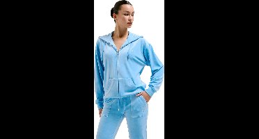 Juicy Couture Juicy Couture Robertson Zip Through Hoodie With Zip BLAUW - Maat S