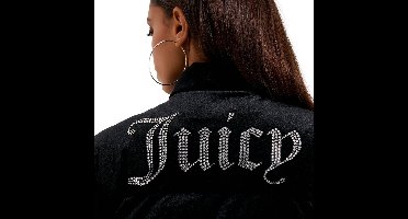 Juicy Couture Margo Juicy Velour Puffa Jacket ZWART - Maat XL