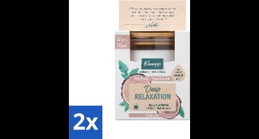 2 x Kneipp - Geurkaars - Deep Relaxation - Sandelhout & Patchouli - 20 branduren - Geurkaars - Sandelhout - Patchouli - Ontspanning - Rust