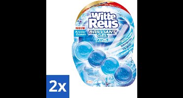 2 x Witte Reus - Brilliant Gel Toiletblok - Arctic Ocean - 1 Toiletblok - Toiletblok - Reiniging - Frisse Geur - Oceaan Geur - Gel Technologie