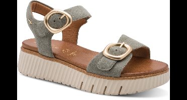 Tamaris Comfort Essentials Dames Sandalen - SAGE GROEN SUEDE