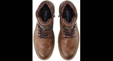 Tom Tailor - Waterdichte enkellaarsjes met vetersluiting - Maat 43 - rust