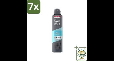7 x Dove - Deodorant - Men Care Clean Comfort - Comfort en verzorging - 48 uur bescherming - 250 ml - Grootverpakking - Deodorant Voor Mannen - 48 Uur Bescherming - Huidverzorging - Zweet En Geur - Mannelijke Deodorant