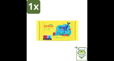 1 x Zwitsal Kids - Snoetenpoetsers - Voor Handjes en Snoetjes - 40 Doekjes - Zwitsal Kids - Snoetenpoetsers - Babydoekjes - Babyhuid - Zachte Doekjes