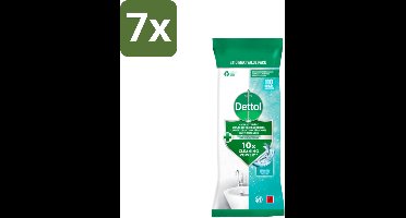 Dettol - Antibacteriële Multi-reinigingsdoekjes - Ocean - Biologisch Afbreekbaar - 110 stuks per verpakking - Bulkverpakking - 7 stuks