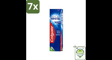 7 x Colgate Tandpasta Sensation White 75 ml - Grootverpakking - Witte Tanden - Tandpasta - Vlekken Verwijderen - Tandenpolijsten - Colgate Sensation White