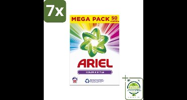 7 x Ariel Color & Style - Waspoeder - Gekleurde Was - 50 Wasbeurten - Grootverpakking - Waspoeder - Gekleurde Was - Ariel Color & Style - Kleurverzorging - Wasoplossing