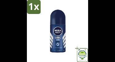 1 x Nivea - Cool Kick - Mannen Rollerdeodorant - 48 Uur Lang Werkend - 50 ml - NIVEA MEN Deodorant - Anti-transpirant - 48 Uur Bescherming - Cool Kick - Deodorant Roller
