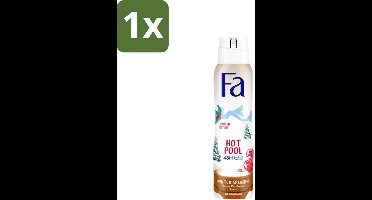 1 x Fa - Deospray - Winter Splashes - 48 uur Bescherming - Frozen Raspberry - Verfrissend & Fruitig - 150 ml - 48 Uur Bescherming - Zweetbescherming - Frambozen Geur - Deospray - Huidbescherming