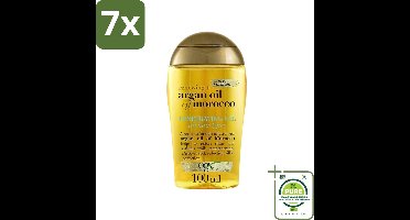 7 x OGX - Argan Oil of Morocco - Haarolie - Penetrating Oil - Intensief Herstel - 100 ml - Grootverpakking - Argan Olie - Haar Olie - Haar Herstel - Pluiscontrole - Zijdezacht Haar