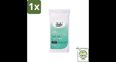 1 x Sence - Vierkant - Wattenschijfjes - Zacht & Stevig - 50 Wattenschijfjes- Wattenschijfjes - Gezichtsreiniging - Make-up Verwijderen - Nagellak Verwijderen - Katoen Watjes