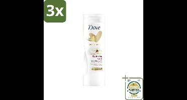 3 x Dove - Bodylotion - Restoring Care - Verzorgend en herstellend - 400 ml - Grootverpakking - Body Lotion - Herstellende Crème - Huid Verzorging - Droge Huid - Hydraterende Crème