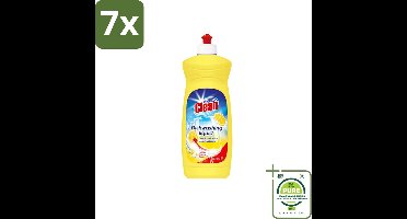 7 x At Home - Clean - Afwasmiddel - Lemon - Stralend Schone Vaat - 500 ml - Grootverpakking - Afwasmiddel - Vaatwasser - Citroen - Schone Vaat - Glans