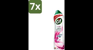 Cif - Badkamer & Keuken - Schuurmiddel - Cream Pink Flower - 500 ml - Bulkverpakking - 7 stuks