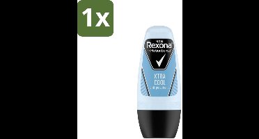 1 x Rexona Men - Fresh Xtra Cool - Deo Roll-on - Anti-Perspirant - 50 ml - Deodorant Voor Mannen - Anti-perspirant - Zweetbescherming - Frisheid - Citrusgeur