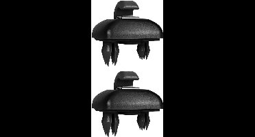 2 Stuks Universele Autozonneklep Organizer Haken - Clips voor Zonnevizier