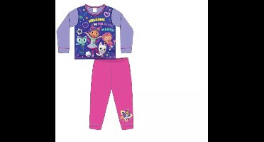 Gabby’s Dollhouse Pyjama – Paars/Roze – 100% Katoen – Officiële Licentie - maat 104/110
