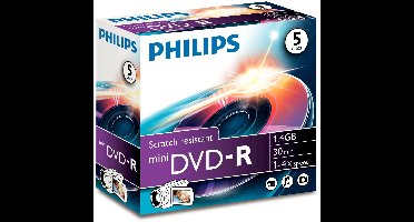 Bescherm uw op video opgenomen herinneringen. Speciaal gemaakt voor camcorders. 1,4 GB/30 min. 4x krasbestendig