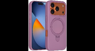 TUNIQ Backcover voor iPhone 17 Pro - Sunset Paars - Met ingebouwde ringstand - Valbescherming