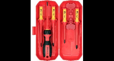 Yato YT-28294 Geïsoleerde Schroevendraaierset VDE 1000V – 8-delig – S2 Staal – Met Spanningstester
