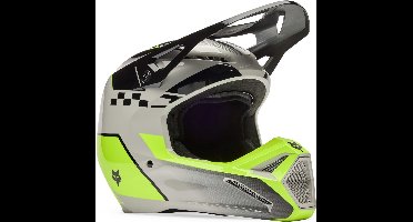 FOX V1 Youth Collect Zwart Grijs Geel Kinder Crosshelm - Maat YM - Helm