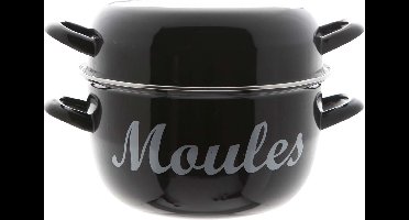 Cosy and Trendy Mosselpan - emaille - 24 cm - Moules - mosselpot - mosselen koken