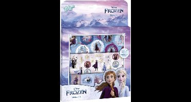 Disney Frozen - Totum Sticker Set - 3 Stickervellen en Speeldecor - Frozen 2 - Frozen - Knutselen - Creatief Speelgoed - Kerstcadeau - Meisjes Stickers - Elza Stickers - Olaf - Knutselen - Stickerboek - Speelboek - Kerst - Cadeautje - Disney
