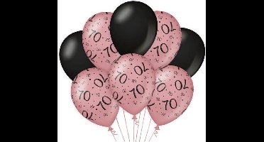Paperdreams Decoratie ballonnen roze/zwart - 70