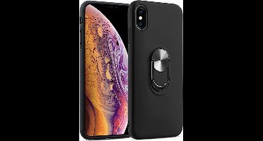 Hoesje Geschikt voor iPhone XR hoesje Shockproof Armor case - back cover – TPU – Zwart