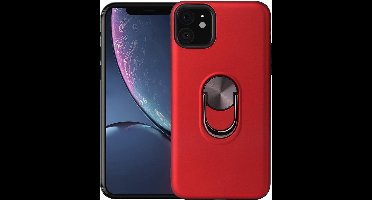 Hoesje Geschikt voor iPhone 11 hoesje Shockproof Armor case - back cover – TPU – Rood
