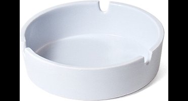 Basic asbakken in het wit - Dia 10 cm - kunststof - Tafel asbak - buiten - Binnen