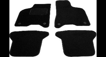 Automatten op maat - zwart stof - geschikt voor Volkswagen Lupo 98-05 en Seat Arosa 97-00