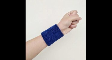 New Age Devi - Pols zweetbandjes - 2 stuks - Kobalt Blauw