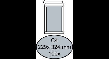 Envelop quantore bordrug c4 229 x 324 zk 120 gr wit