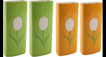 Svenska Living Radiatorbak luchtbevochtiger/waterverdamper - 4 st - 20 x 8 cm - porselein