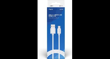 USB-kabel 3 m USB 2.0, USB A - Micro USB Wit SAVIO CL-167