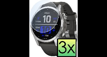Screenprotector - 3 Stuks - Geschikt voor Garmin Fenix 7S - Extra Sterk - Tempered Glass - Gehard Glas - Beschermglas Screen Cover - Bescherm Protector voor Smartwatch