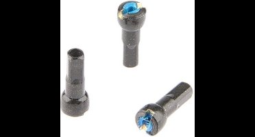 spaaknippel met ronde kop alpina 14g/15.0mm/4/fg 2.3 abs/messing - zwart (144 stuks)