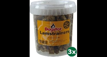3x850 ml Dogstar lamtrainers hondensnack