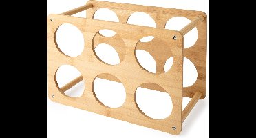 Wijnrek voor 6 flessen - 35x19xh24cm - Bamboe - Bruin